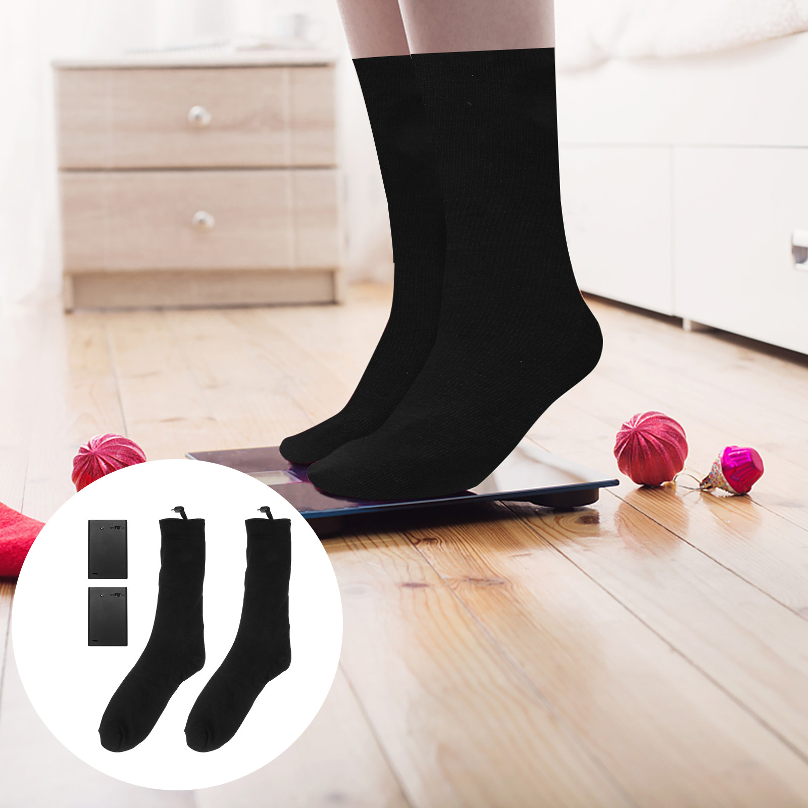 Thermal Sock Winter - جوارب كهربائية مدفأة تعمل بالبطارية، جوارب