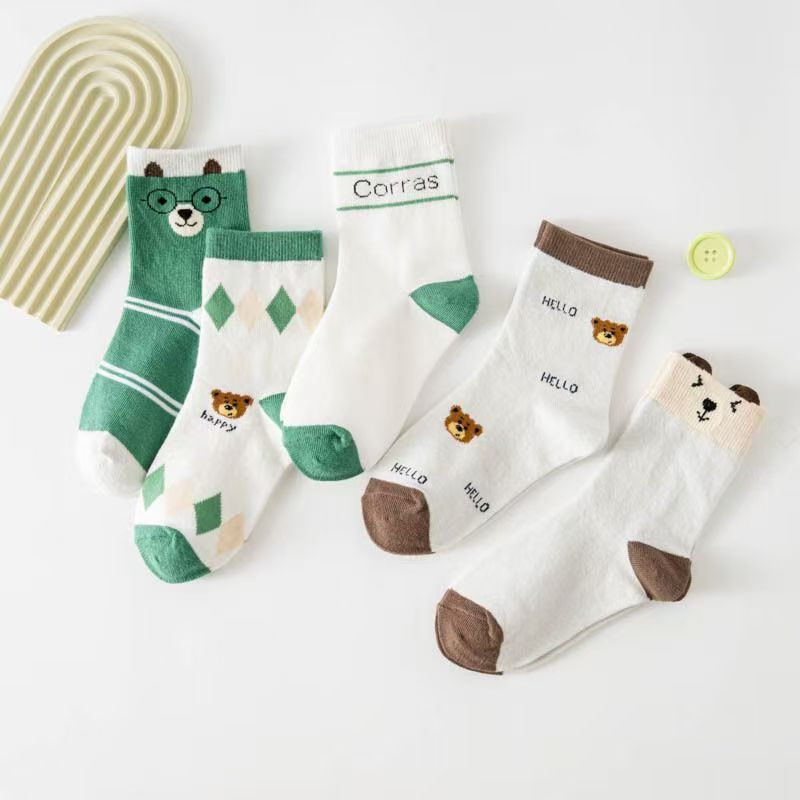 Cotton Crew Sock Pack - عبوة من 5 أزواج من جوارب