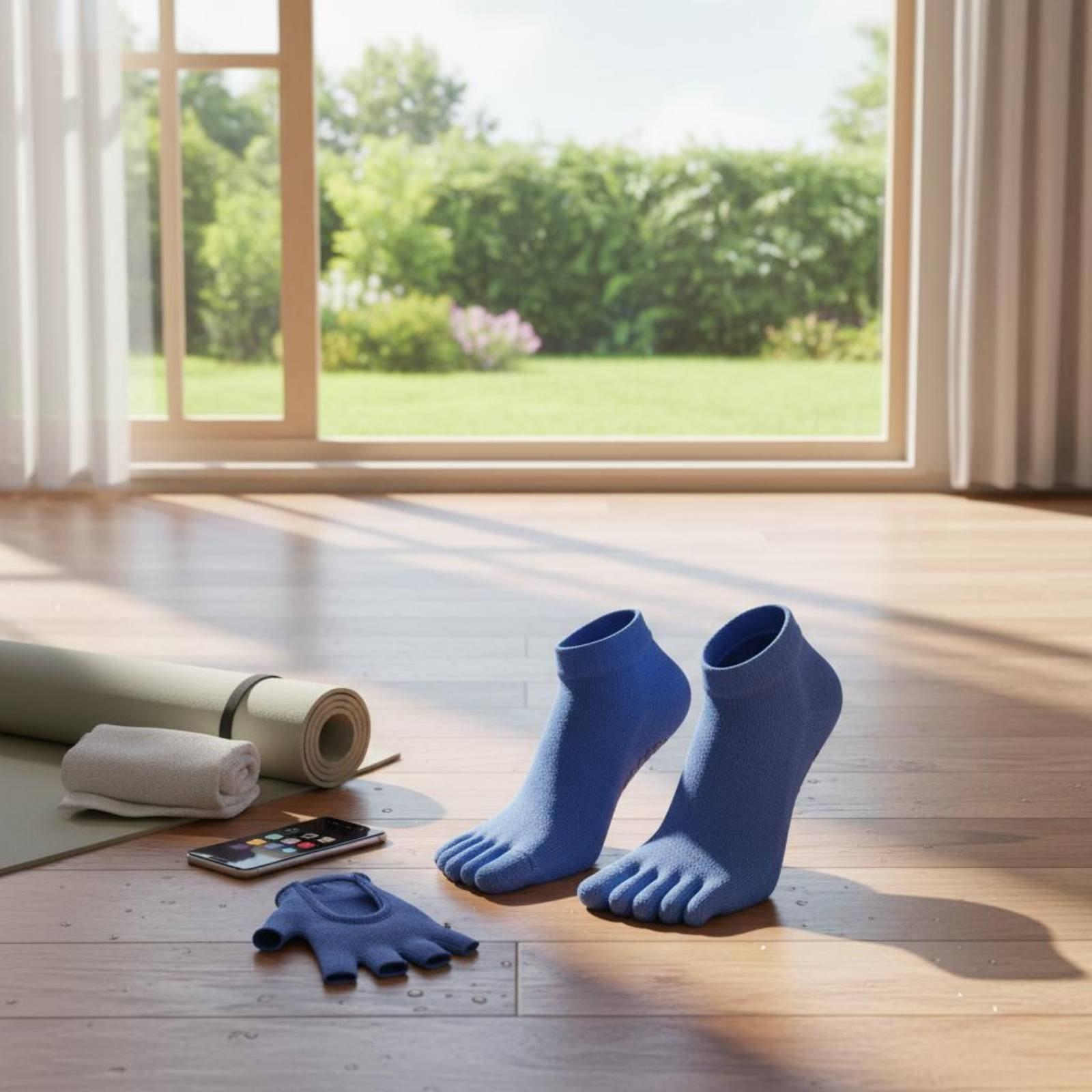 جوارب رياضية مضادة للانزلاق لل - مراجعة Grip Sock Yoga وسعره