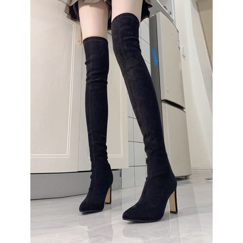 أحذية طويلة أنبوبية للنساء 202 - مراجعة Knee High Sock Women وسعره