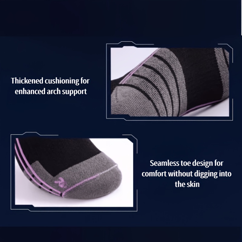 جوارب تزلج سميكة للجنسين سريعة - مراجعة Thermal Sock Winter وسعره
