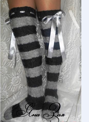 جوارب نسائية متماسكة عالية الف - مراجعة Thigh High Sock Stay Up وسعره