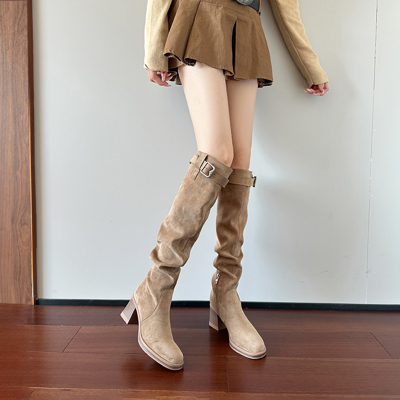 أحذية عالية الكعب للركبة للنسا - مراجعة Knee High Sock Women وسعره