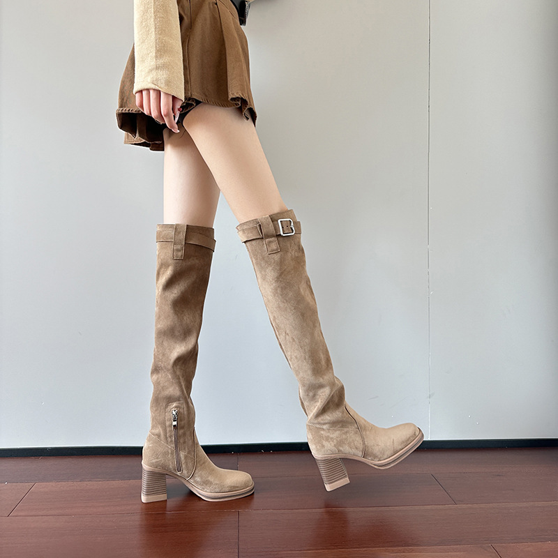 أحذية عالية الكعب للركبة للنسا - مراجعة Knee High Sock Women وسعره