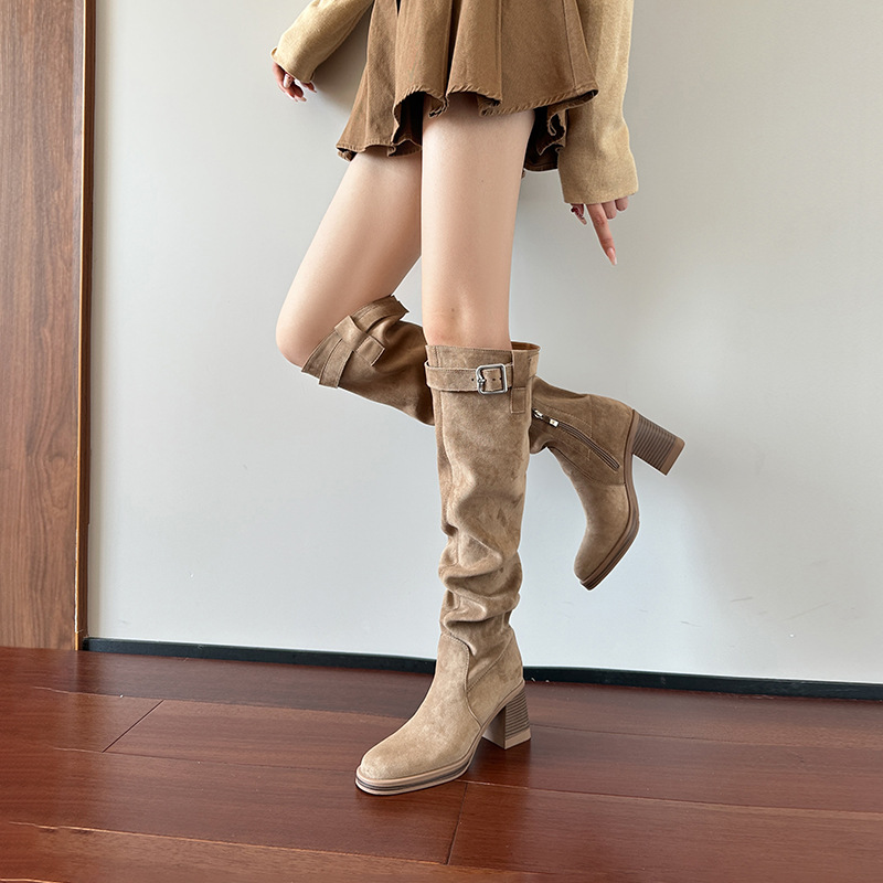 أحذية عالية الكعب للركبة للنسا - مراجعة Knee High Sock Women وسعره