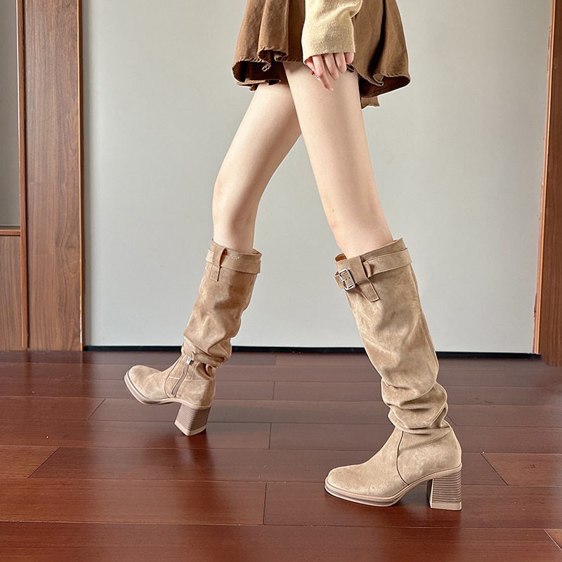 أحذية عالية الكعب للركبة للنسا - مراجعة Knee High Sock Women وسعره